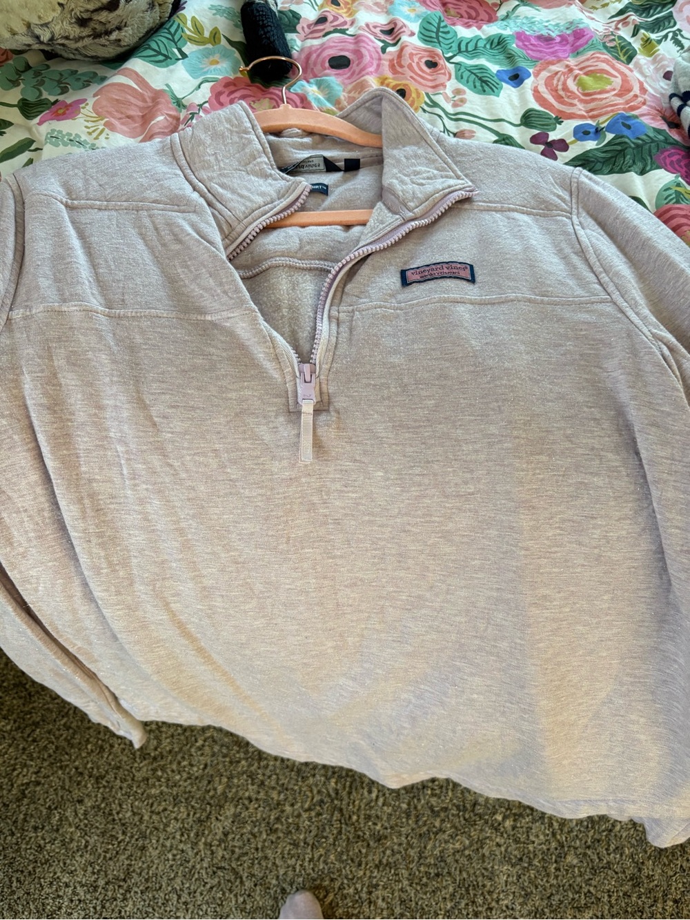 Vineyard Vines Women’s Quarter-Zip Shimmer Pullover Sweater